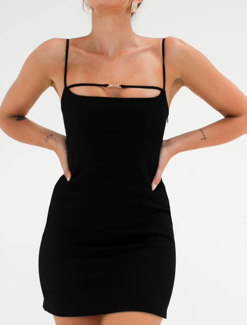 Presley Mini Dress | Black - Mini Dress