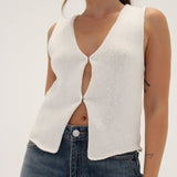 Prince Street Top | Ecru - Vest