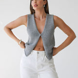 Prince Street Top | Heather Gray - Vest