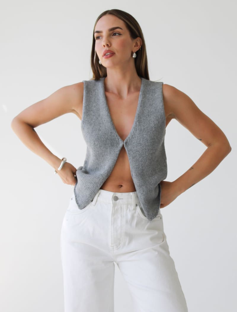 Prince Street Top | Heather Gray - Vest