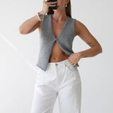 Prince Street Top | Heather Gray - Vest