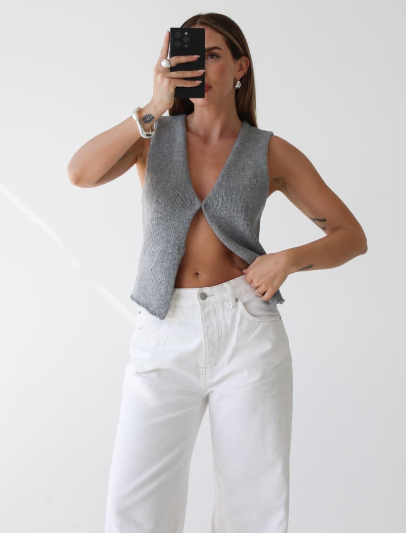 Prince Street Top | Heather Gray - Vest