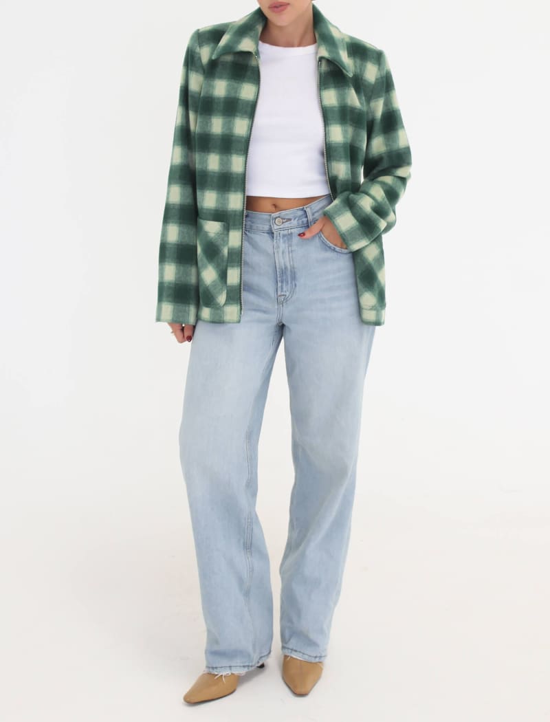 Ranch Chore Jacket | Green Plaid - Jackets