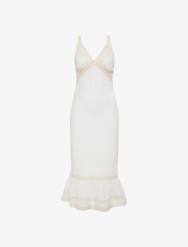 Rosita Midi Dress | White - Midi Dress