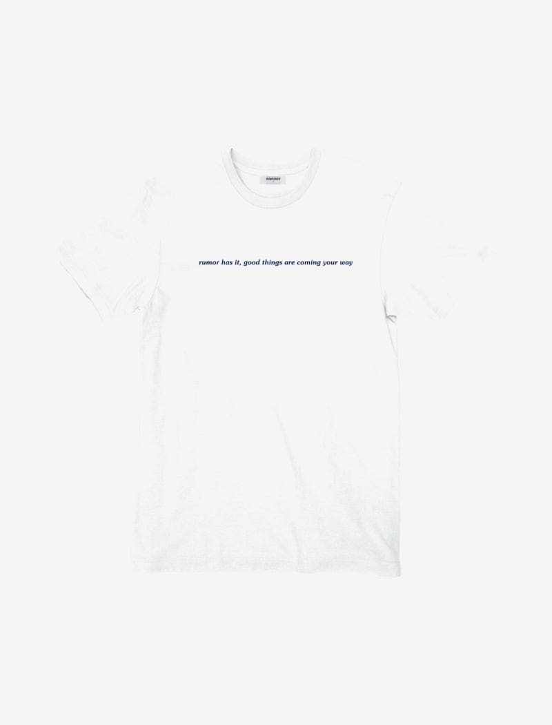 Rumor Has It Tee | White - O/S - T-Shirt