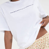 Rumor Has It Tee | White - O/S - T-Shirt