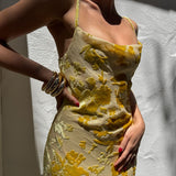 Santeria Maxi Dress | Limoncello Devore - Maxi Dress