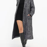 Sinatra Coat | Black Herringbone - Coat