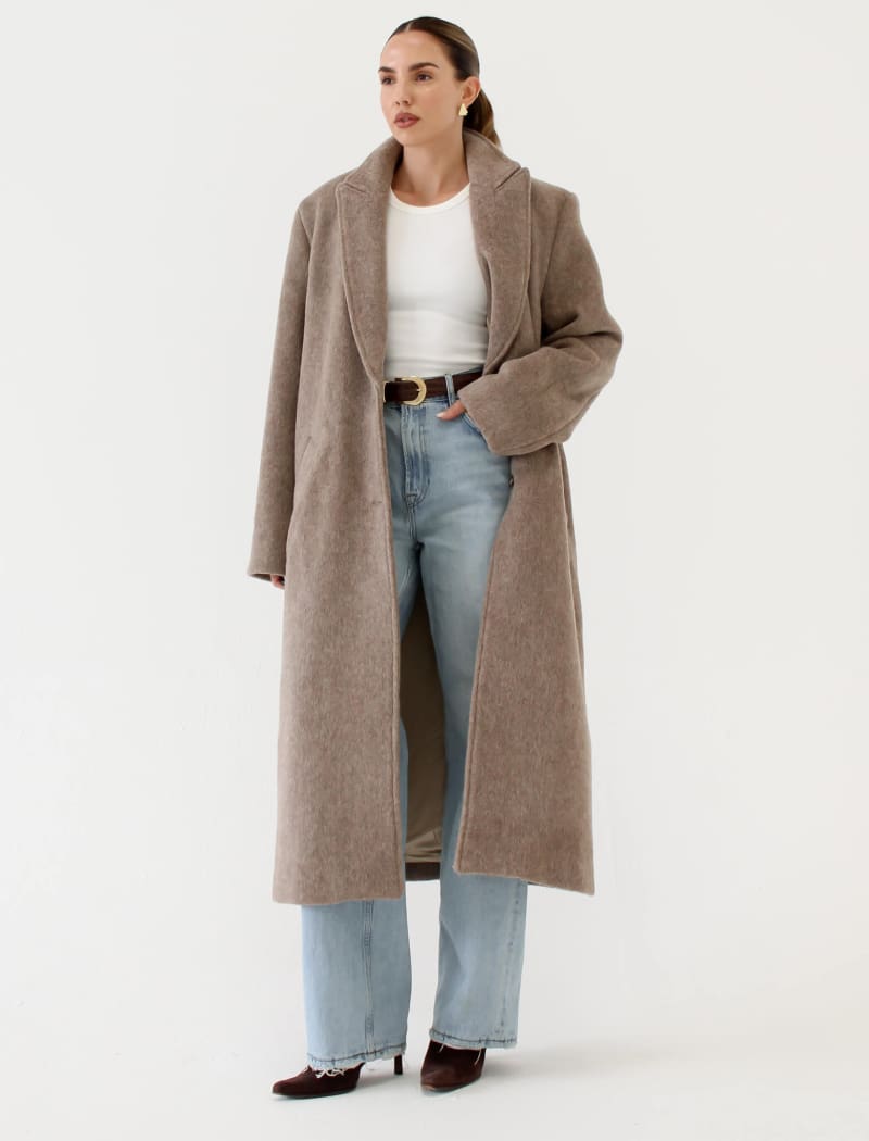 Sinatra Coat | Oat Heathered - Coat