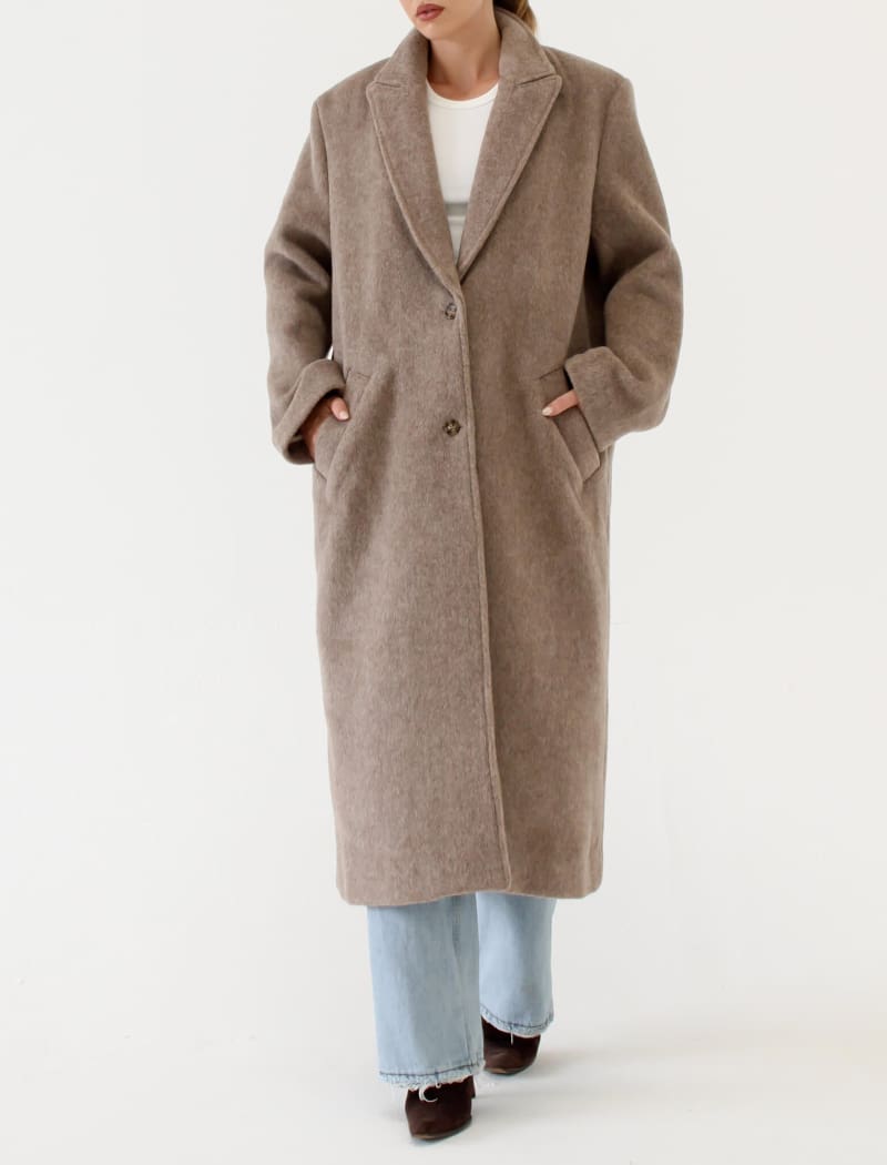 Sinatra Coat | Oat Heathered - Coat