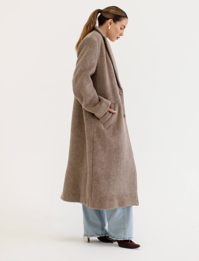 Sinatra Coat | Oat Heathered - Coat