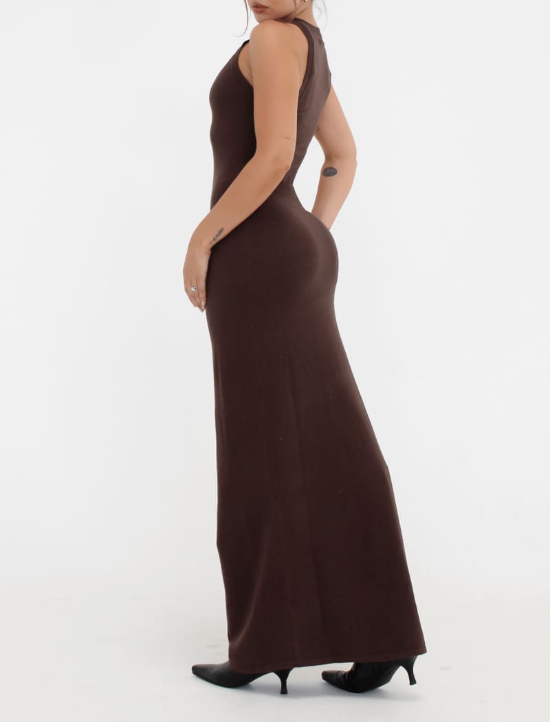 Stella Maxi Dress | Espresso - Maxi Dress