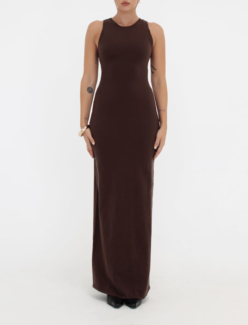 Stella Maxi Dress | Espresso - Maxi Dress