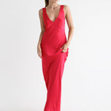 Sunset Strip Maxi Dress | Cranberry - Maxi Dress