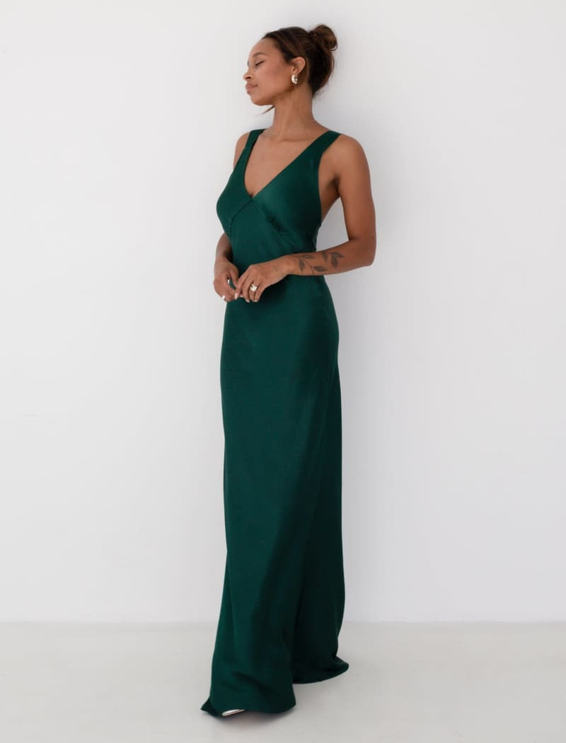 Sunset Strip Maxi Dress | Emerald - Maxi Dress