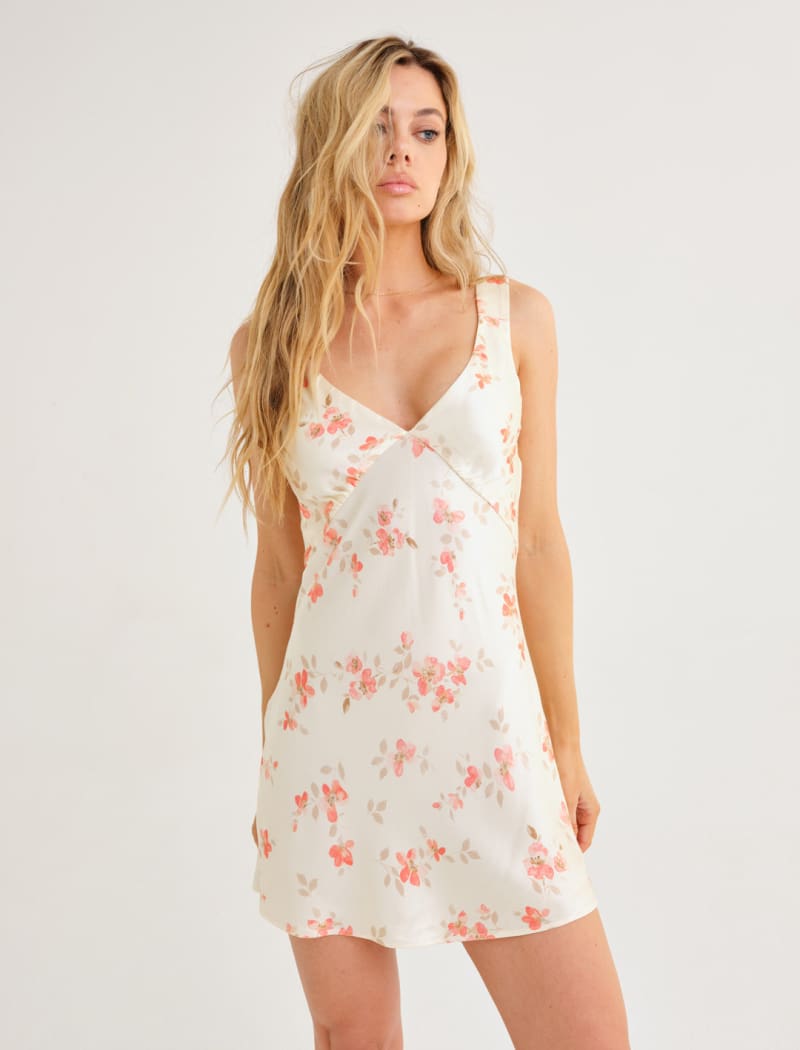 Sunset Strip Mini Dress | Whisper Floral - Mini Dress