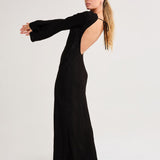 Sweet Talker Maxi Dress | Black Jacquard - Maxi Dress