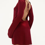 Sweet Talker Mini Dress | Merlot - Mini Dress