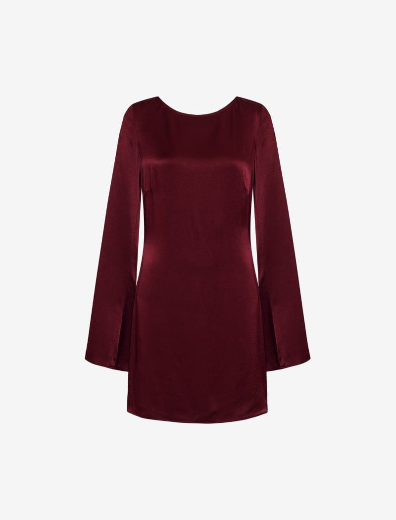 Sweet Talker Mini Dress | Merlot