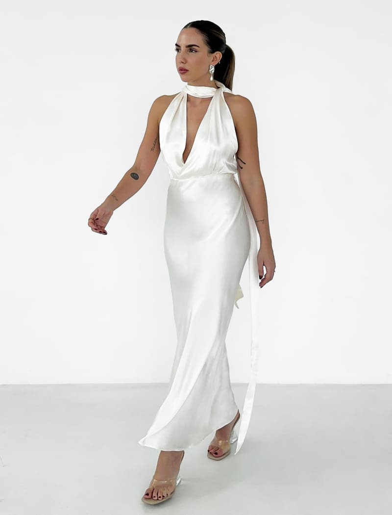 Thelma Midi Dress | Ivory - Midi Dress