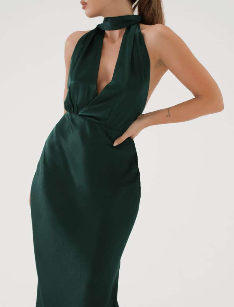 Thelma Midi Dress | Pine - Midi Dress