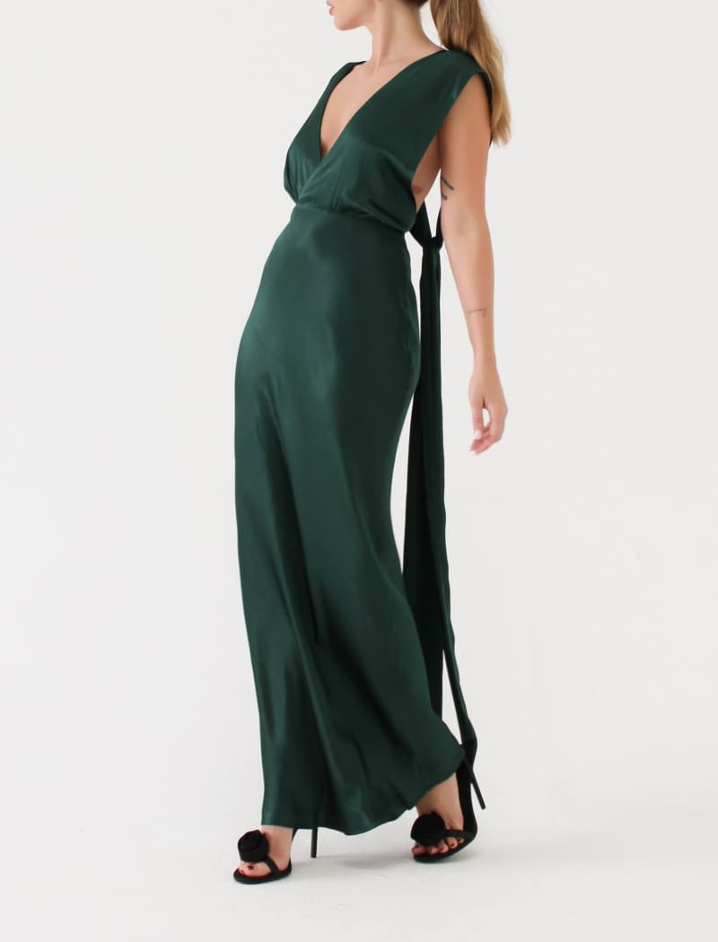 Thelma Midi Dress | Pine - Midi Dress