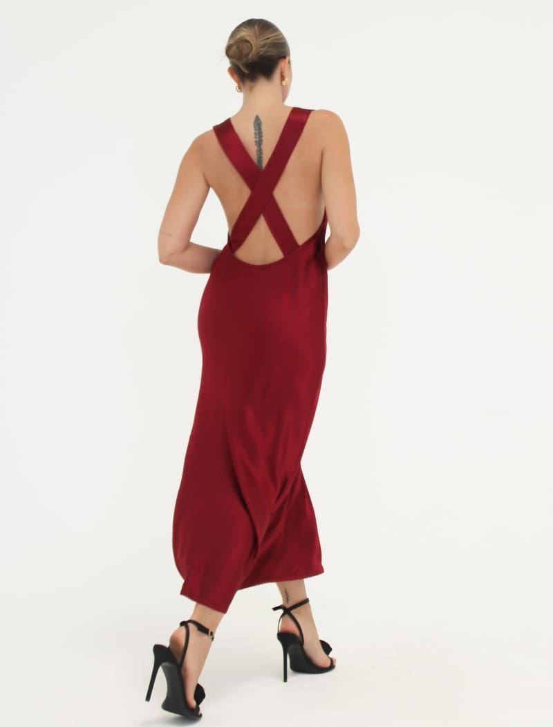 Vanity Midi Dress | Merlot - Maxi Dress