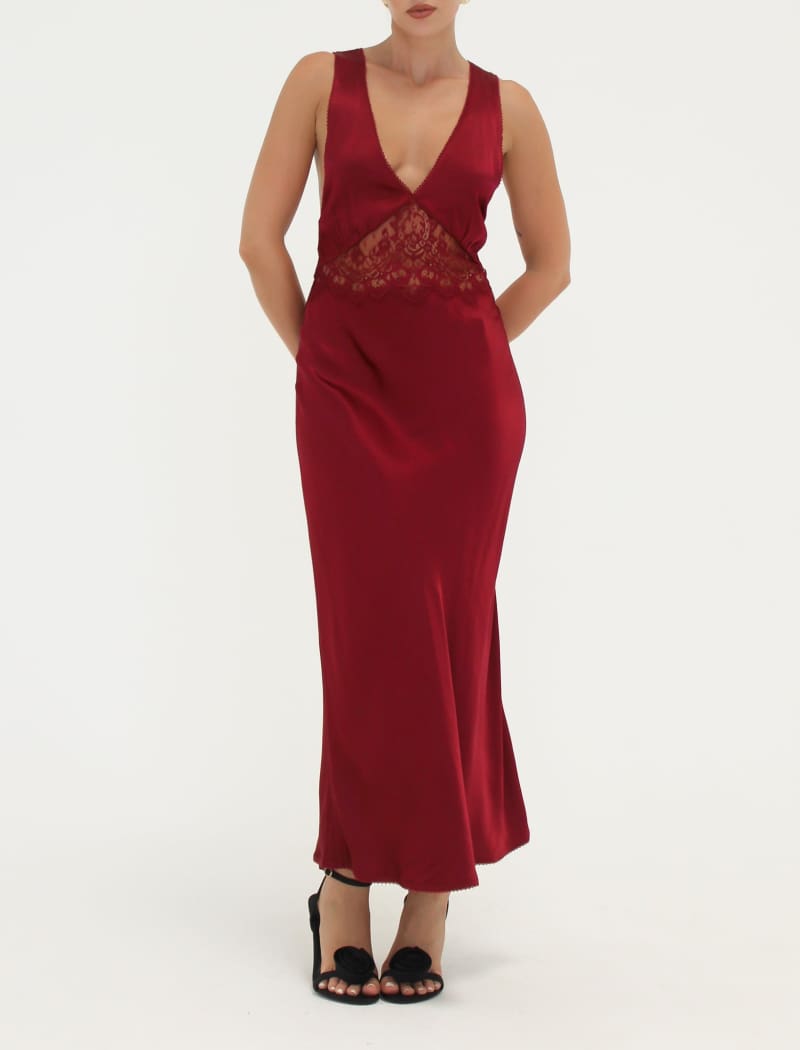 Vanity Midi Dress | Merlot - Maxi Dress