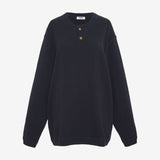 Varsity Henley | Navy - Knitwear