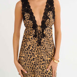 Venice Mini Dress | Leopard - Mini Dress