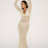 Ventura Crochet Maxi Dress | Cream - Maxi Dress