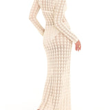 Ventura Crochet Maxi Dress | Cream