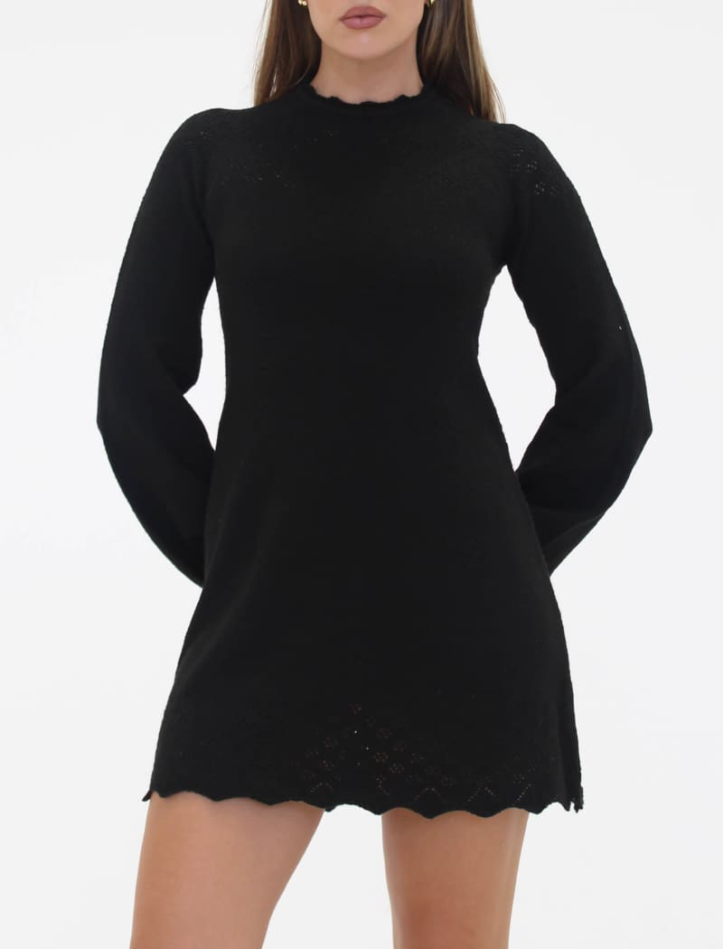 Vermont Mini Dress | Black - Mini Dress