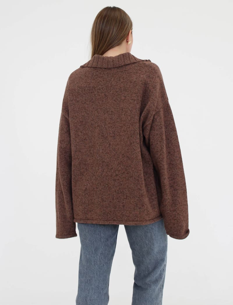 Weekender Quarter Zip | Latte Heather - Pullover