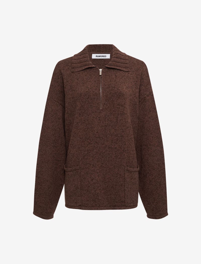 Weekender Quarter Zip | Latte Heather - Pullover