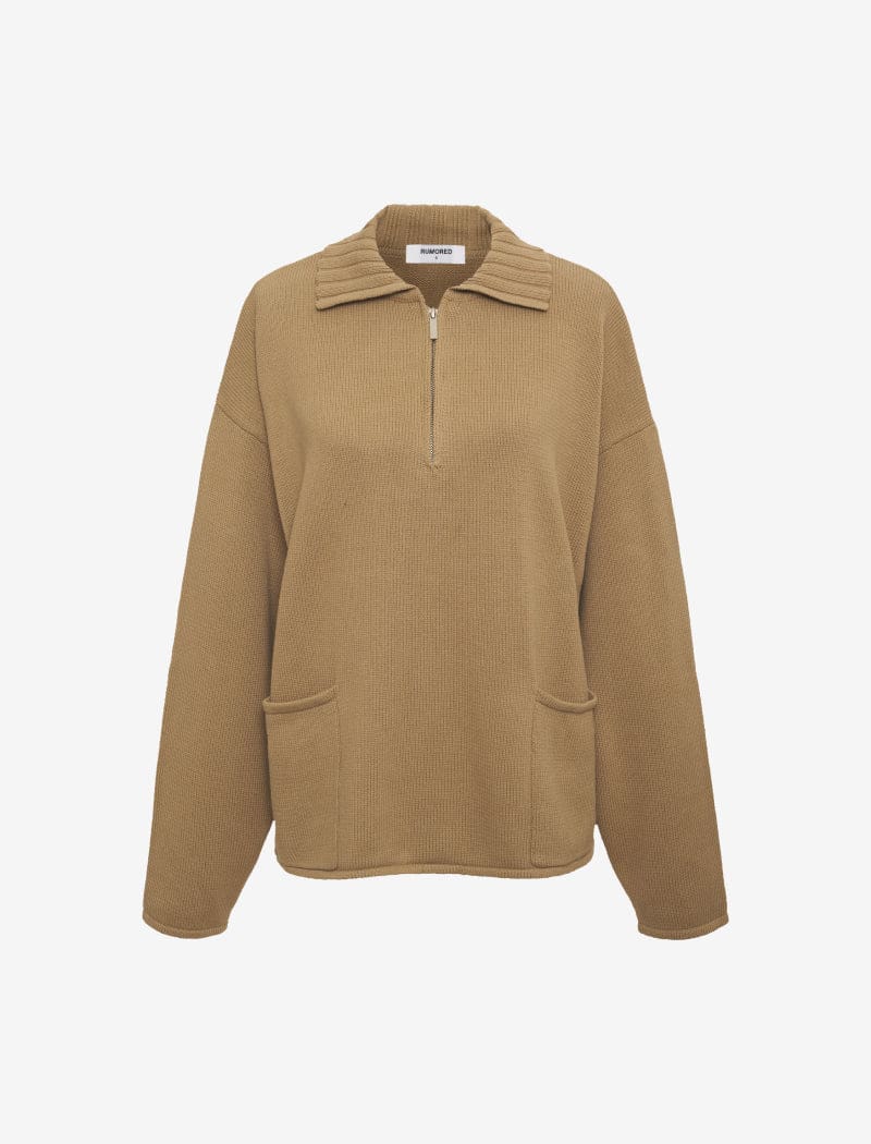 Weekender Quarter Zip | Mushroom - Jackets