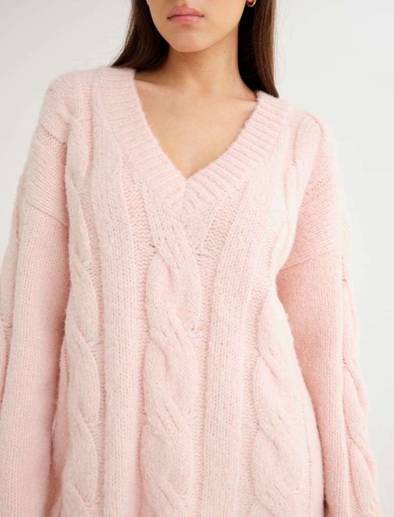 Whistler V-Neck Sweater | Petal - Sweaters