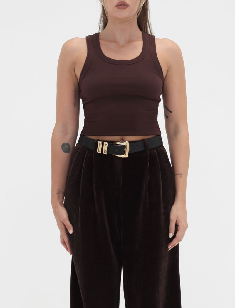 Yankee Tank | Espresso - Camis and Tanks