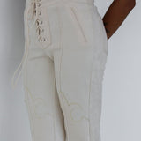 Yellowstone Pant | Cream Suede - Pants