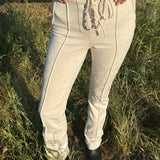 Yellowstone Pant | Cream Suede - Pants